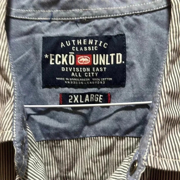 Ecko Unlimited snap shirt size 2 XL - Picture 2 of 6